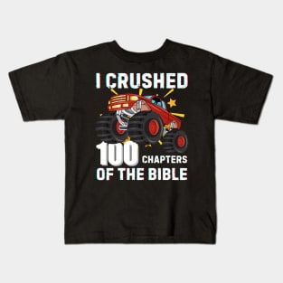 I crushed 100 chapters of the bible (100 days challenge) Kids T-Shirt